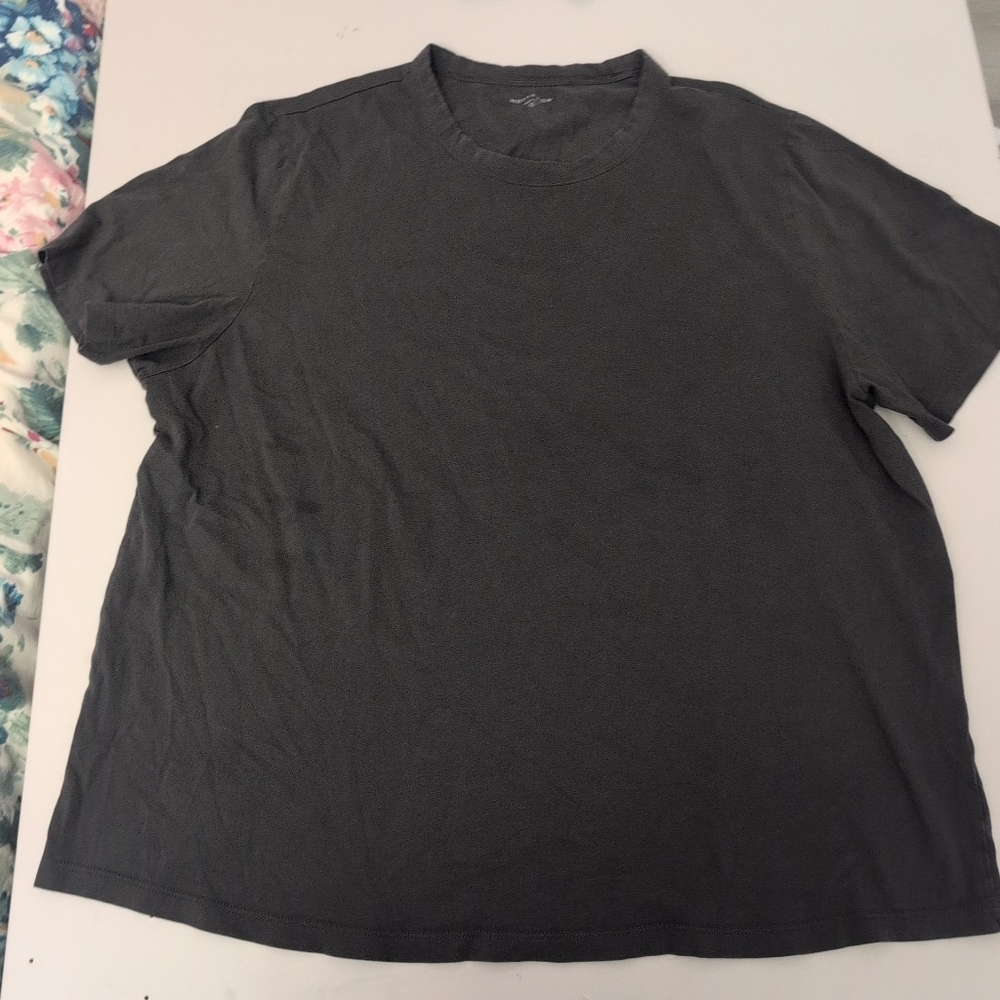 Mott & Bow Men’s Shirt XXL 2XL Black Driggs Classic Crewneck Cotton Tee Luxury
